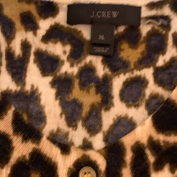 J.Crew cardigan, animal print size xl - Picture 2 of 3